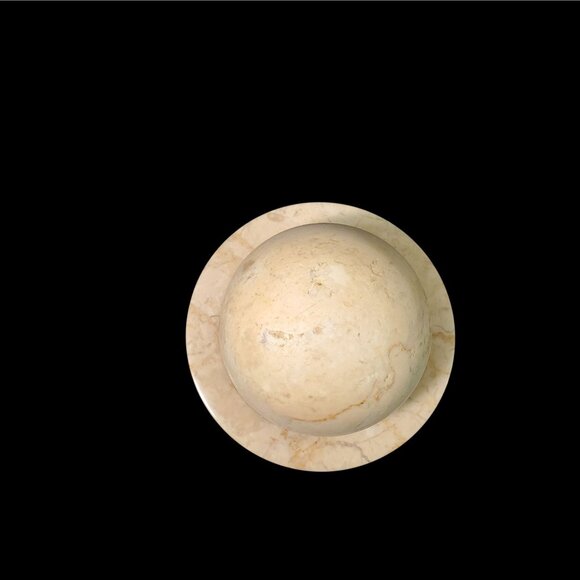 White Marble Mortar & Pestle Set Herbs Spice Grinder Pill Crusher Mushroom Shape - Picture 8 of 10